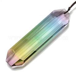 Glass Rectangle Hanging Suncatchers&nbsp;LS-HJEW-P018-C03