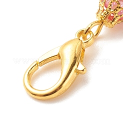 Two Tone Crackle Glass Pendant Decorations&nbsp;HJEW-JM00704