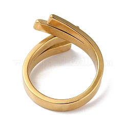 304 Stainless Steel Cuff Ring&nbsp;RJEW-Q785-01G