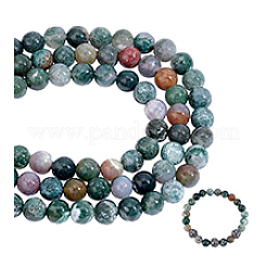 3Strands Natural Indian Agate Bead Strands&nbsp;G-PH0002-95