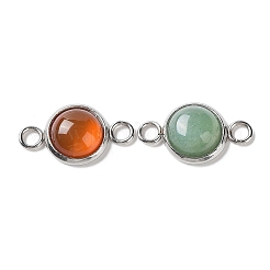 Natural & Synthetic Mixed Stone Connector Charms&nbsp;G-D059-01F