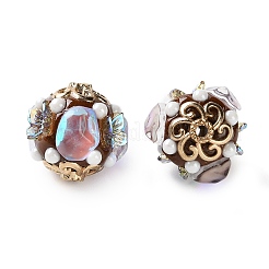Handmade Polymer Clay Indonesia Beads&nbsp;IPDL-H001-15KCG