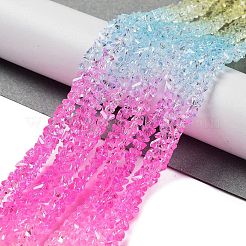 Transparent Glass Bead Strands&nbsp;GLAA-H023-03K