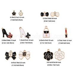 24Pcs 12 Styles Alloy Enamel Pendants&nbsp;ENAM-FP0003-04