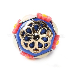 Handmade Polymer Clay Indonesia Beads&nbsp;IPDL-P005-04KCG-02