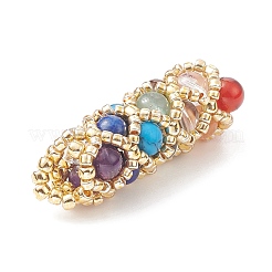 7 Chakra Mixed Gemstone Pendants&nbsp;PALLOY-MZ00138-01