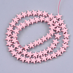 Spray Painted Non-magnetic Synthetic Hematite Beads Strands&nbsp;X-G-T116-21-05