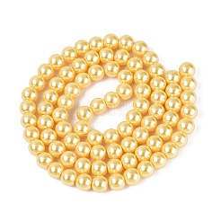 Baking Paint Pearlized Glass Pearl Bead Strands&nbsp;HY-ZX002-02A-67