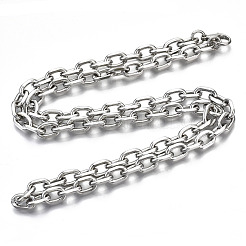 Iron Cable Chains Necklace Making&nbsp;MAK-N034-003A-P