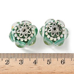 Acrylic Rhinestone Rondelle Beads&nbsp;CLAY-NH0003-02AS-01