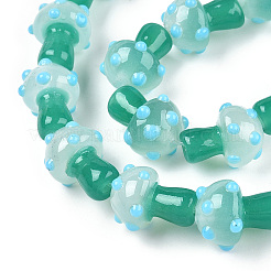 Handmade Lampwork Beads Strands&nbsp;LAMP-N024-09F