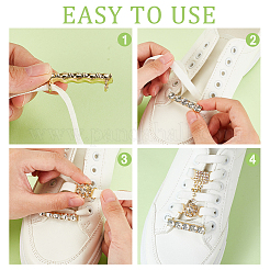 8Pcs 8 Styles Brass & Alloy Rhinestone Shoe Decoration&nbsp;FIND-GO0003-58