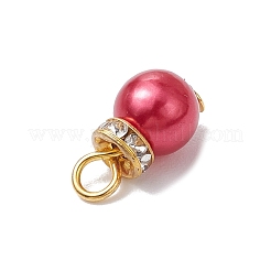30Pcs 6 Colors ABS Plastic Imitation Pearl Pendants&nbsp;PALLOY-JF03299