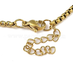 201 Stainless Steel Popcorn Chain Bangles for Women&nbsp;BJEW-M044-02G