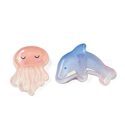 Ocean Theme Opaque Resin Cabochons&nbsp;RESI-F056-01