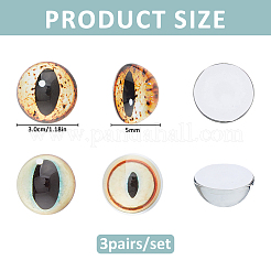 Glass Cat Eye Decorative Eye Piece&nbsp;DIY-WH0671-559C