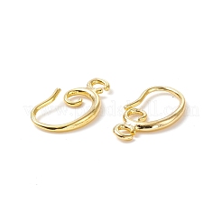Brass Earring Hooks&nbsp;KK-F828-02G