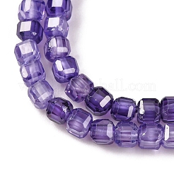 Cubic Zirconia Bead Strands&nbsp;ZIRC-P109-01B-04