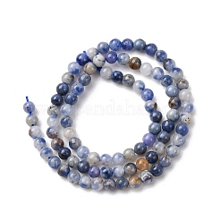 Natural Blue Spot Jasper Beads Strands&nbsp;G-Z116-A02-2mm