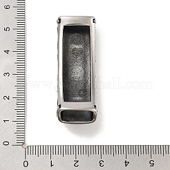 Tibetan Style 304 Stainless Steel Slide Charms/Slider Beads&nbsp;STAS-L274-004AS
