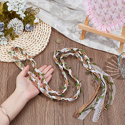 Macrame Polyester Cord Wrist Corsages for Wedding&nbsp;HJEW-OC00331