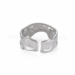 Non-Tarnish 304 Stainless Steel Irregular Cuff Ring&nbsp;X-RJEW-N038-039P