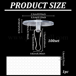 Plastic & Iron Ceiling Hook&nbsp;FIND-WH0521-204