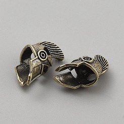 Helmet Brass Beads&nbsp;FIND-WH0436-82A