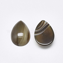 Natural Banded Agate/Striped Agate Cabochons&nbsp;G-T122-23I