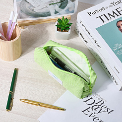 Corduroy Rectangle Pencil Case&nbsp;AJEW-WH20017-30C