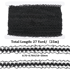 25M Nylon Elastic Pleated Lace Trim&nbsp;OCOR-CY0001-13B