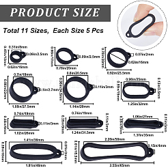 50Pcs 10 Styles Silicone Pendant&nbsp;SIL-CP0001-07