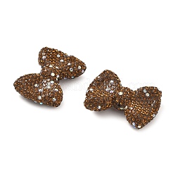 Bowknot Shape Polymer Clay Rhinestone Beads&nbsp;CLAY-NH0001-05B