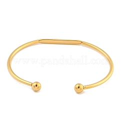 Ion Plating(IP) 304 Stainless Steel Cuff Bangles&nbsp;BJEW-P331-03G