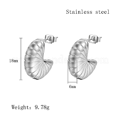 Non-Tarnish 304 Stainless Steel Stud Earrings&nbsp;ER8501-2