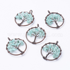 Natural & Synthetic Mixed Stone Pendants&nbsp;G-E419-R