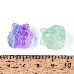 Baking Paint Transparent Glass Beads&nbsp;DGLA-N018-04