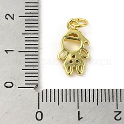 Brass Micro Pave Cubic Zirconia Pendants&nbsp;KK-M283-18A-02