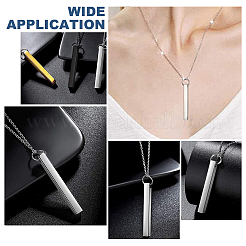 8Pcs 304 Stainless Steel Polished Pendant&nbsp;STAS-UN0055-98