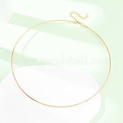 1.5MM 201 Stainless Steel Wire Choker Necklace&nbsp;NJEW-Z098-02G