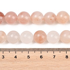 Natural Peach Blossom Pink Persian Jade Beads Strands&nbsp;G-NH0071-A01-10mm