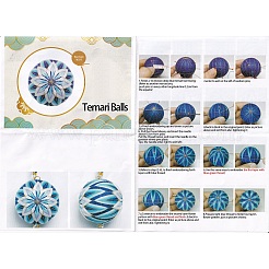 DIY Embroidery Temari Ball Keychain Kits&nbsp;DIY-I064-A02
