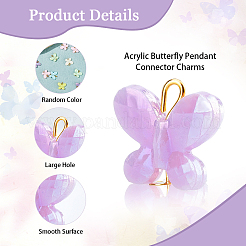 200Pcs Opaque Acrylic Pendants&nbsp;FIND-DC0001-74