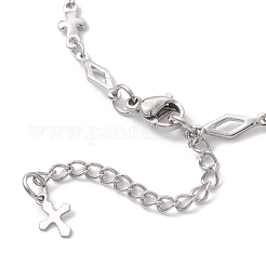304 Stainless Steel Rhombus Link Chain Bracelet Making&nbsp;AJEW-JB01445