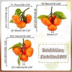 6Pcs 3 Styles Foam Artificial Fruit Model&nbsp;DJEW-GA0001-52