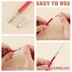 2 Sets 2 Styles Doll Hair Rooting Holders Tool Set&nbsp;DIY-UN0007-95