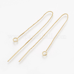 Brass Stud Earring Findings&nbsp;KK-S348-101