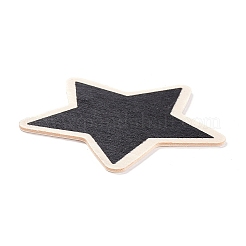 Star Wooden Mini Chalkboard Signs&nbsp;LS-AJEW-M035-08