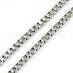 Tarnish Resistant Trendy Unisex 201 Stainless Steel Box Chain Necklaces&nbsp;NJEW-L043D-48P