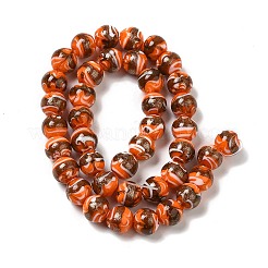 Handmade Gold Sand Lampwork Beads&nbsp;LAMP-N028-001G